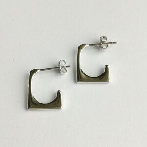 Sterling silver Square hoop